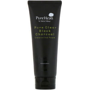 PureHeals, Carbón vegetal negro para limpieza de poros, Espuma limpiadora, 150 ml