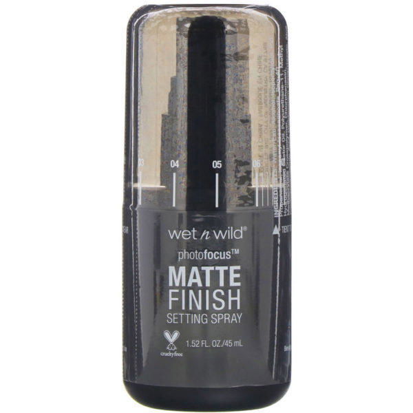 Wet n Wild, Photo Focus, Spray fijador de acabado mate, Encanto mate, 45 ml (1,52 oz. líq.)