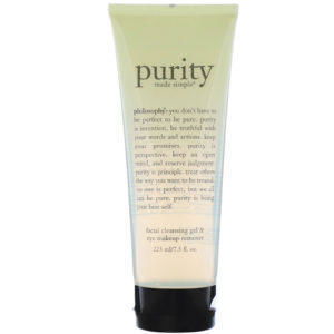 Philosophy, Purity Made Simple, Gel de limpieza facial y desmaquillante para ojos, 225 ml (7,5 oz. líq.)