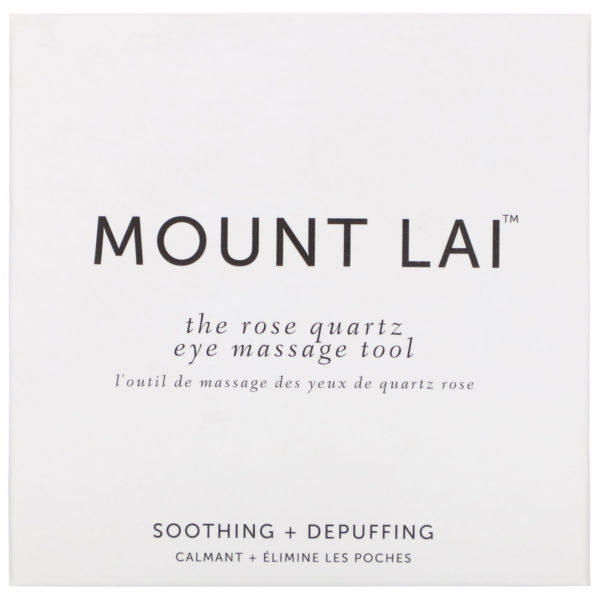 Mount Lai, Herramienta de masaje de ojos de cuarzo rosa, 1 unidad - Imagen 2