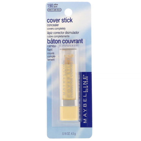 Maybelline, Corrector en barra, Amarillo 190, 4,5 g (0,16 oz) - Imagen 2