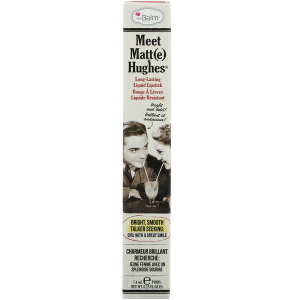 theBalm Cosmetics, Meet Matt(e) Hughes, Lápiz de labios líquido de larga duración, Rosa coral, 7,4 ml (0,25 oz. líq.) - Imagen 2