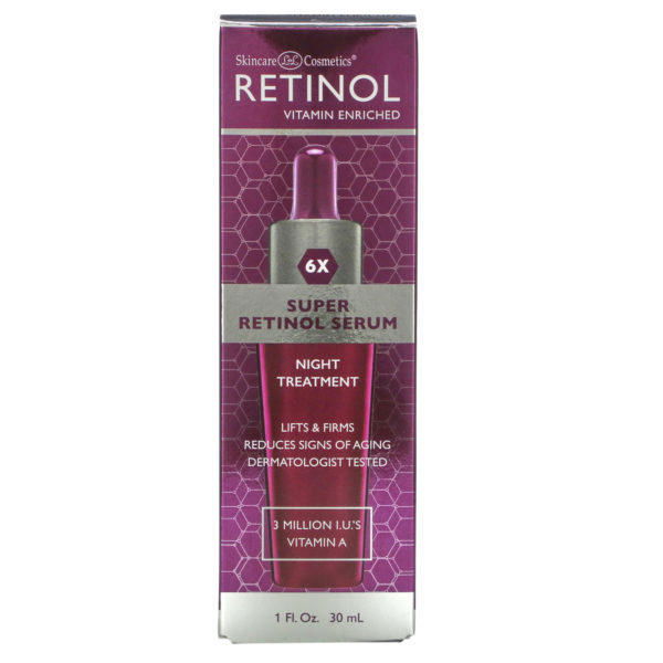 Skincare LdeL Cosmetics Retinol, Super Retinol Serum, Night Treatment, 1 fl oz (30 ml) - Imagen 2