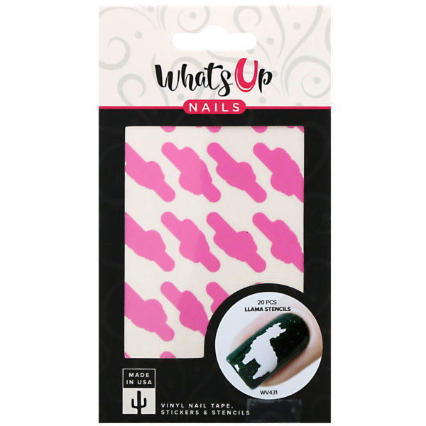 Whats Up Nails, Plantillas de llamas para uñas, 20 piezas