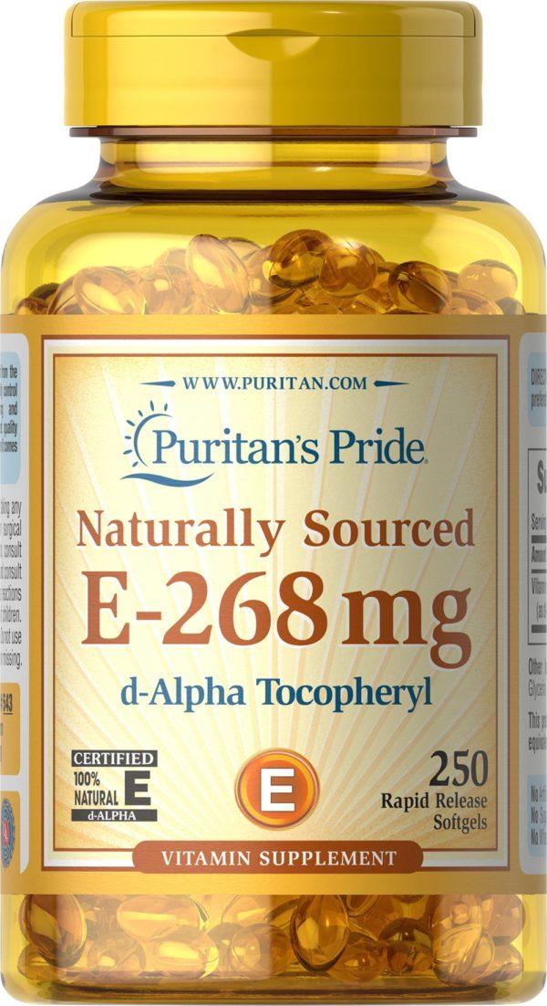Vitamina E-400 y 100% natural
