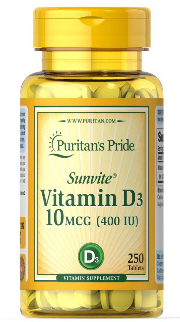 Vitamina D3 10 mcg (400 UI)