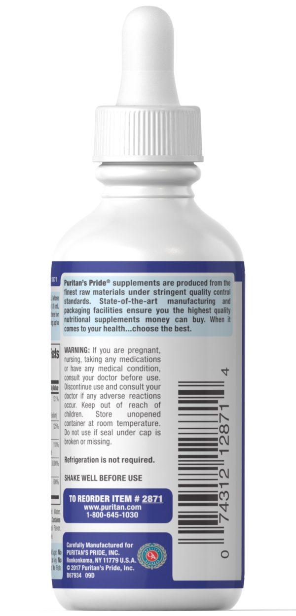 Complejo líquido de vitamina B sublingual con vitamina B-12 - Imagen 2