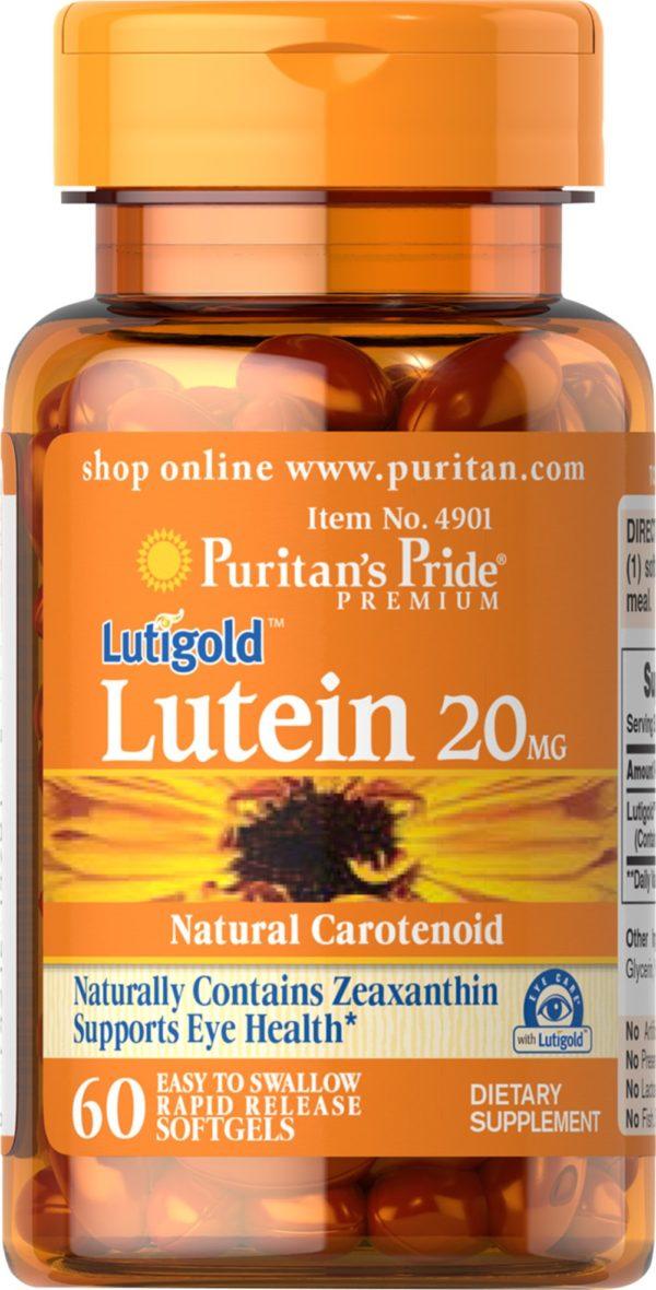 Luteína 20 mg con zeaxantina