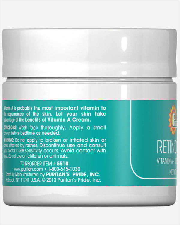 Crema de retinol (vitamina A 100.000 UI por onza) - Imagen 3