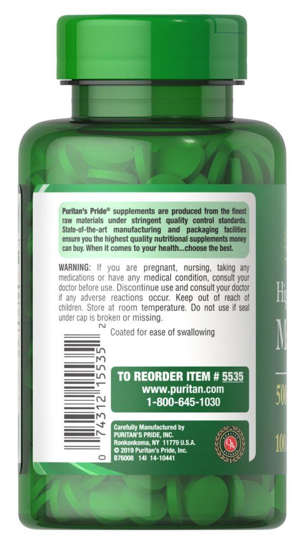 Magnesio 500 mg - Imagen 4