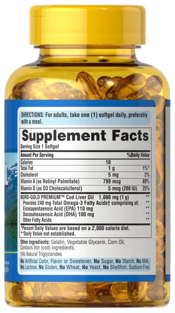 Aceite de hígado de bacalao 1000 mg - Imagen 4