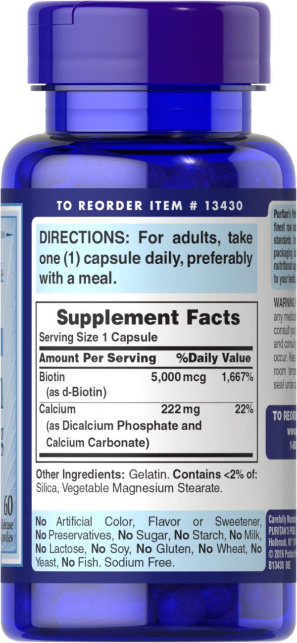 Biotina 5000 mcg - Imagen 3