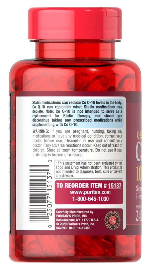 Q-SORB ™ Co Q-10 100 mg - Imagen 5