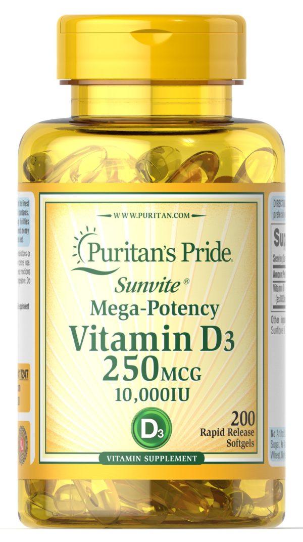 Vitamina D3 250 mcg (10,000 UI)