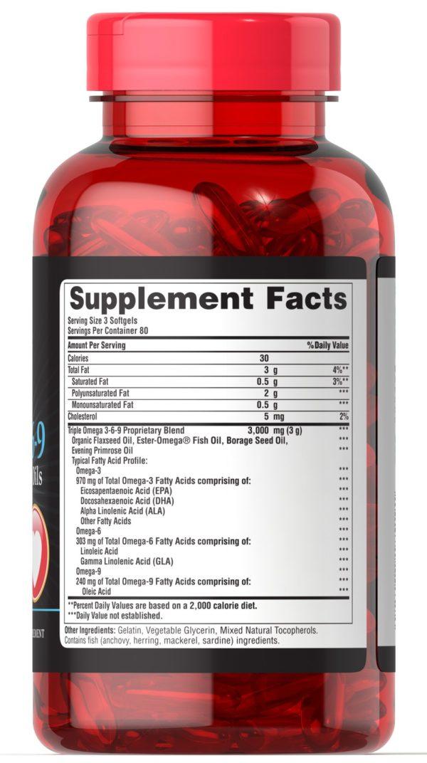 Aceites de pescado, lino y borraja Triple Omega 3-6-9 - Imagen 4