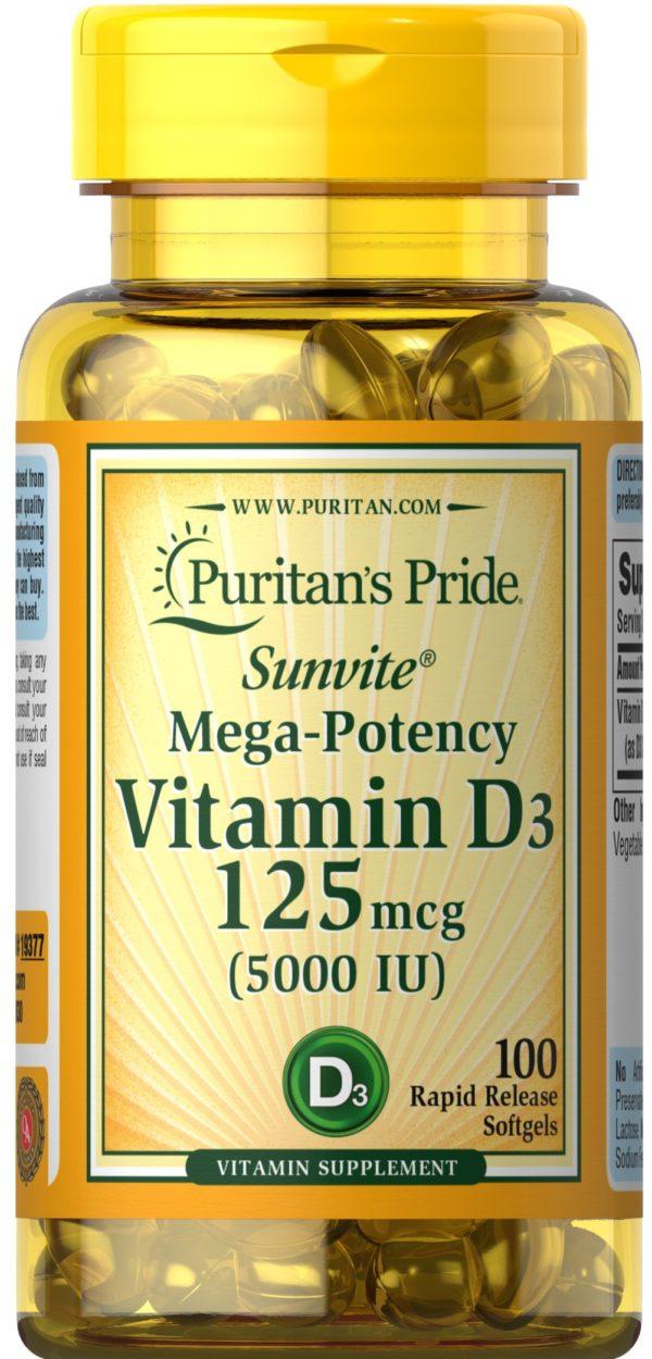 Vitamina D3 125 mcg (5000 UI)