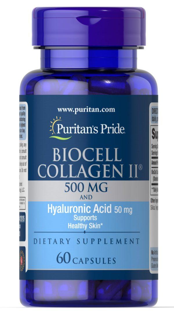 Biocell Collagen II 500 mg y ácido hialurónico 50 mg