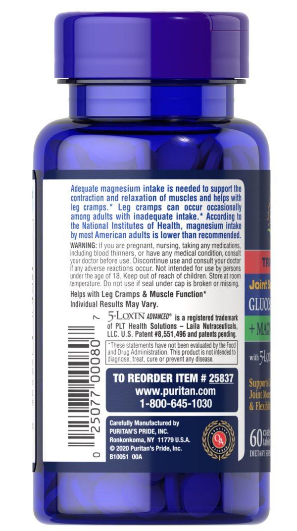 Calmante para articulaciones de triple fuerza glucosamina boswellia + magnesio - Imagen 3