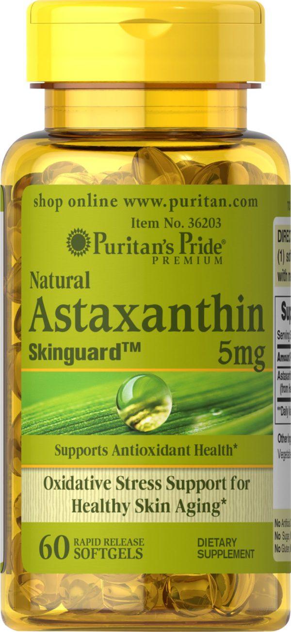 Astaxantina natural 5 mg