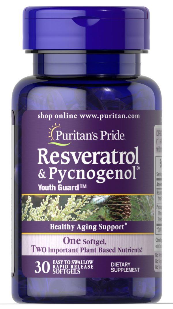 Resveratrol 100 mg y Pycnogenol® 30 mg