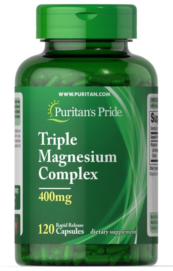 Complejo triple de magnesio 400 mg
