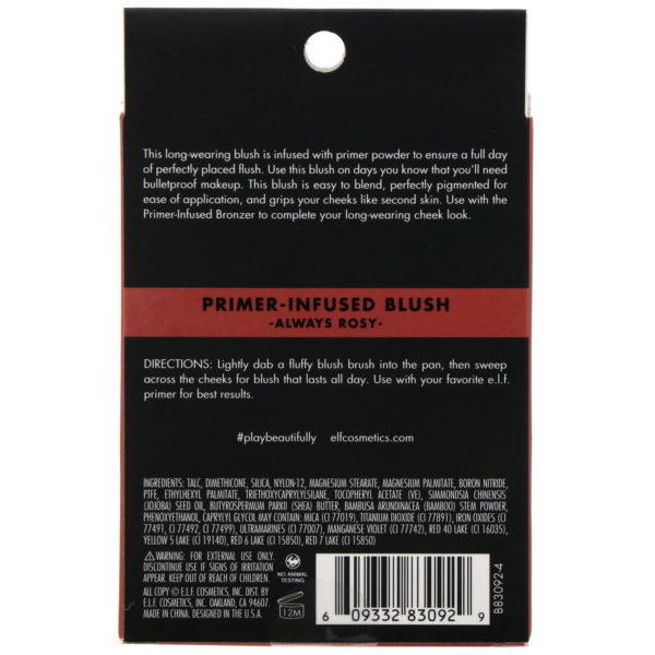 E.L.F., Rubor con prebase incorporada, Siempre rosado, 10 g (0,35 oz) - Imagen 3