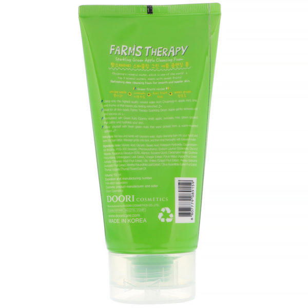 Doori Cosmetics, Tratamiento de la granja, Espuma de limpieza resplandeciente, Manzana verde, 150 ml (5,0 oz. líq.) - Imagen 2
