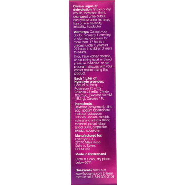 Hydralyte, Effervescent Electrolyte, Sabor artificial a baya, 20 tabletas, 2,4 oz (68 g) - Imagen 2