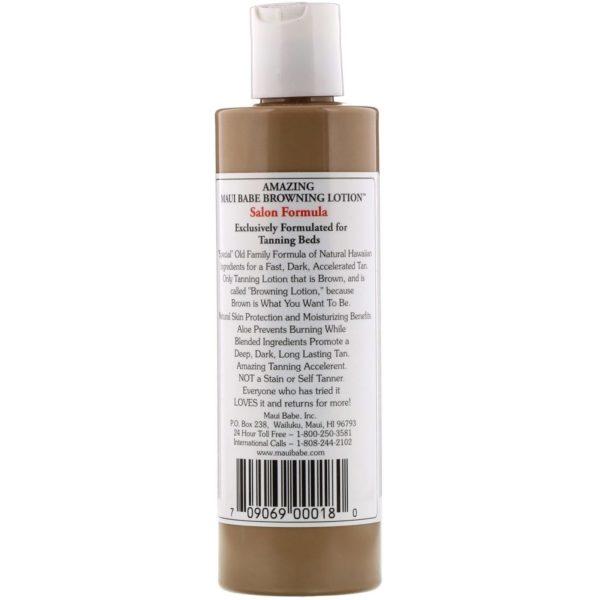 Maui Babe, Amazing Browning Lotion, Tanning Salon Formula, 8 fl oz (236 ml) - Imagen 2