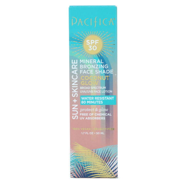 Pacifica, Sun + Skincare, Mineral Bronzing Face Shade, SPF 30, Coconut Glow, 1.7 fl oz (50 ml) - Imagen 2
