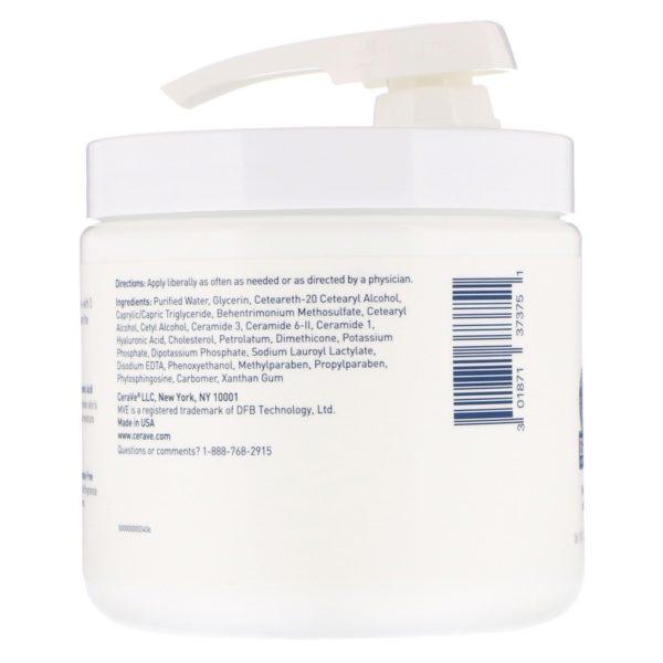 CeraVe, Moisturizing Cream with Pump, 16 oz (453 g) - Imagen 2