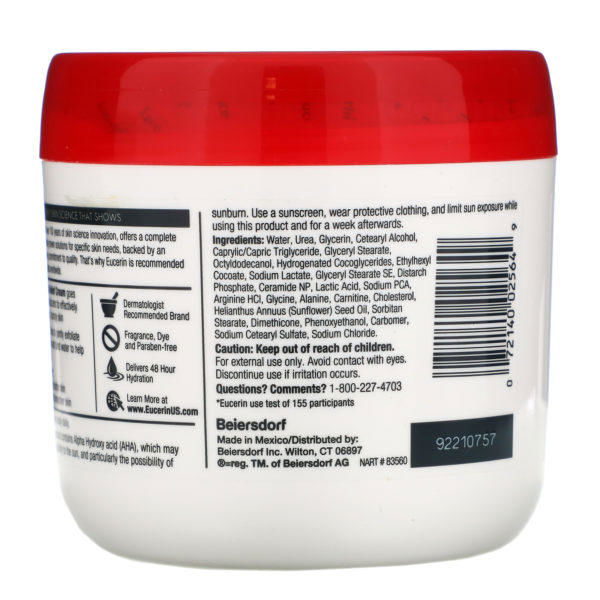 Eucerin, Roughness Relief Cream, Fragrance Free, 16 oz (454 g) - Imagen 2
