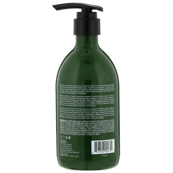 Luseta Beauty, Tea Tree & Argan Oil, Shampoo, 16.9 fl oz (500 ml) - Imagen 2