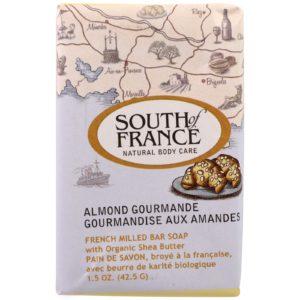 South of France, Jabón elaborado al estilo francés con manteca de karité orgánica, Almendra apetitosa, 1,5 oz (42,5 g)