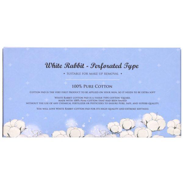 White Rabbit, Premium Cosmetic Cotton Sheet, Perforated, 200 Sheets - Imagen 2