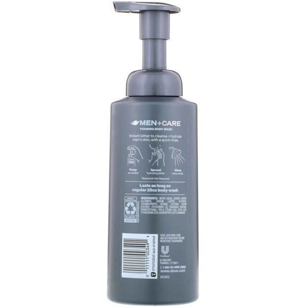 Dove, Men+Care, Foaming Body Wash, Clean Comfort, 13.5 fl oz (400 ml) - Imagen 2