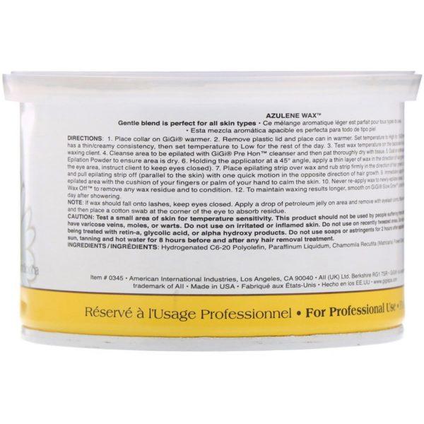 Gigi Spa, Cera con azuleno, 368 g (13 oz) - Imagen 2