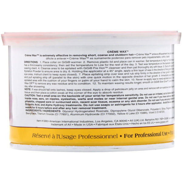 Gigi Spa, Cera en crema, 396 g (14 oz) - Imagen 2
