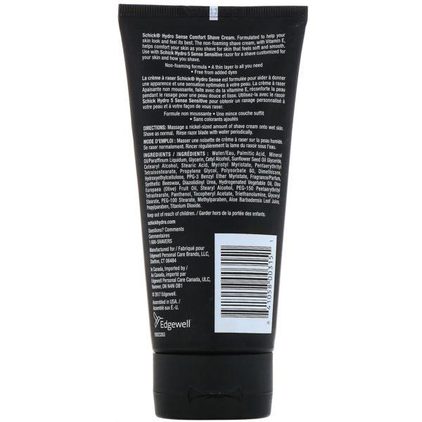 Schick, Hydro Sense, Shave Cream, Comfort, With Vitamin E, 6 fl oz (177 ml) - Imagen 2