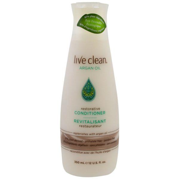 Live Clean, Acondicionador restaurador, aceite de argán, 12 fl oz (350 ml)