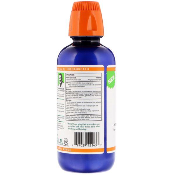 TheraBreath, Enjuague oral para encías saludables, sabor a menta fresca, 16 fl. Oz (473 ml) - Imagen 2