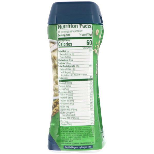 Gerber, Organic Oatmeal Cereal, Millet Quinoa, 8 oz (227 g) - Imagen 2