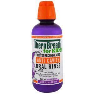 TheraBreath, Enjuague bucal anticaries para niños, uva de gorila, 16 oz (473 ml)