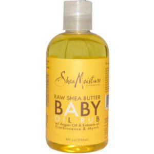 SheaMoisture, Aceite de frotar de manteca de karité cruda, 8 oz líquidas (236 ml)