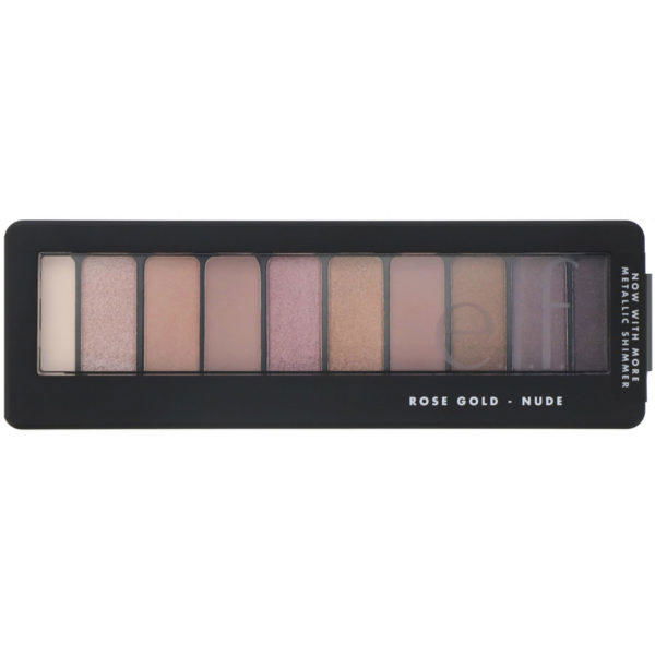 E.L.F., Paleta de sombras para ojos, Rosa dorado, Natural, 14 g (0,49 oz) - Imagen 2
