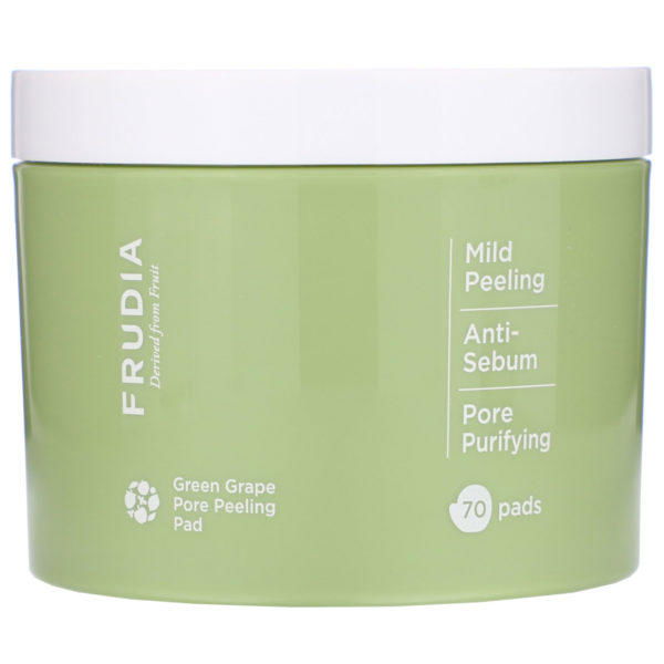 Frudia, Uva verde, Almohadilla exfoliante para poros, 70 almohadillas