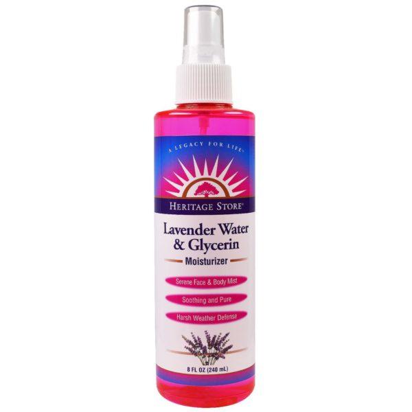 Heritage Store, Agua de lavanda e hidratante de glicerina, 8 fl oz (240 ml)