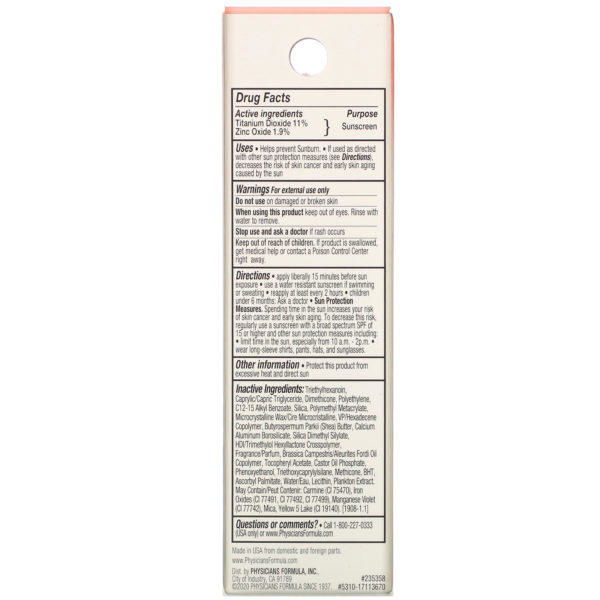 Physicians Formula, Natural Defense Multicolor Stick, SPF 20, Warm Coral, 0.26 oz (7.4 g) - Imagen 3