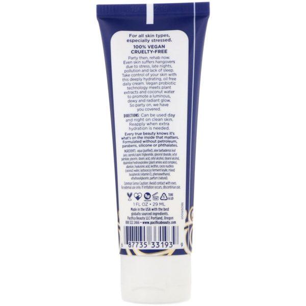 Pacifica, Coconut Probiotic, Technology Water Rehab Cream 1 fl oz (29 ml) - Imagen 2