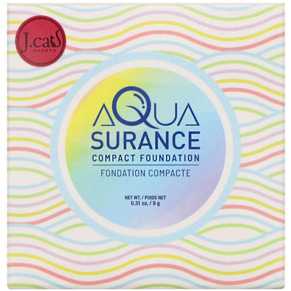 J.Cat Beauty, Aquasurance, Base compacta, ACF100 Porcelana, 9 g (0,31 oz) - Imagen 2